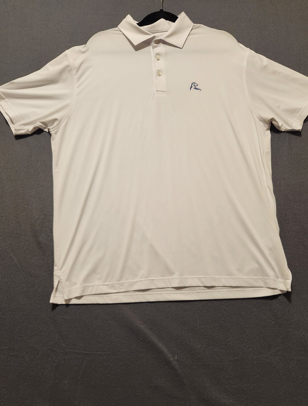 Rhoback Polo Mens Size XL White Golf Preppy Stretch The Ballboy
